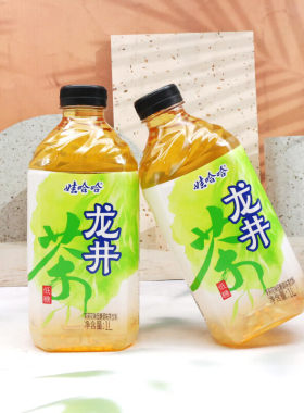 娃哈哈1L龙井茶红茶蜜桃乌龙茶茉莉花茶水果味茶饮料绿茶饮品低糖