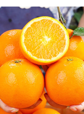 【春日鲜橙】当季伦晚脐橙新鲜水果现摘手剥冰糖甜橙水果整箱包邮