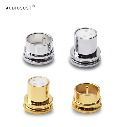 AUDIOSOST镀铑镀金卡侬帽屏蔽帽盖平衡卡农防尘帽盖XLR公母保护盖