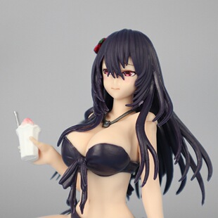 新品国产害羞的她动漫摆件 泳装水澄华实手办 二次元美少女景品