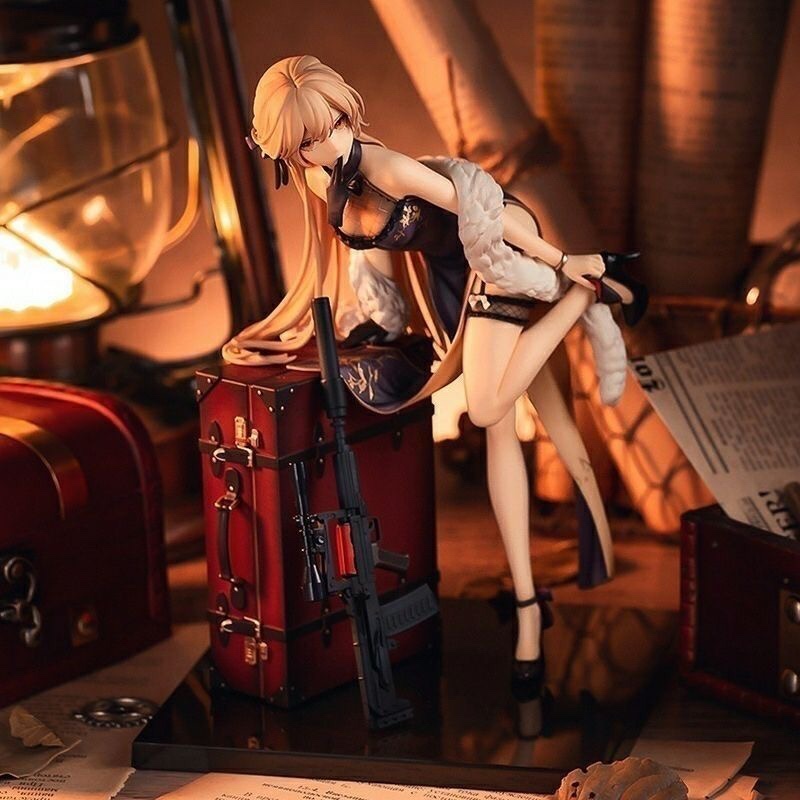 网红二次元全套紫雨心少女前线最高出价模型手办模型摆件机箱国产