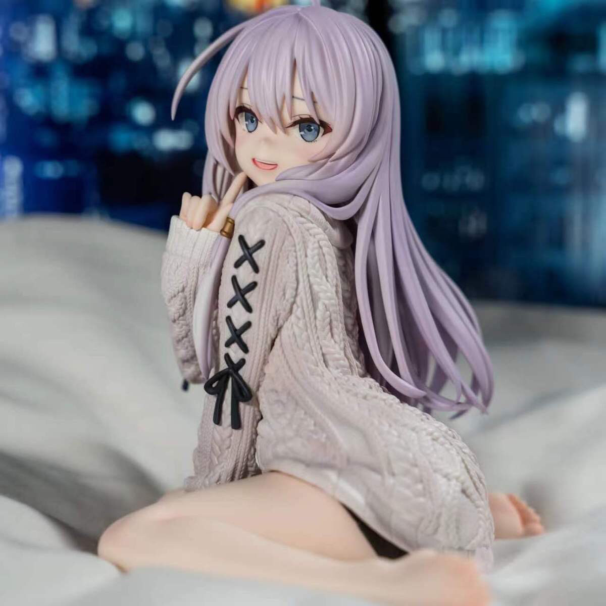 魔女之旅伊蕾娜手办坐姿毛衣连衣裙蕾娜回头动漫二次元美少女摆件
