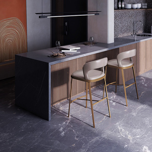 吧台椅凳子高脚凳子中岛台家用现代简约轻奢北欧设计师款吧椅771