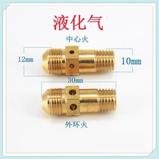 适合万和N2L02X集成灶喷嘴铜气嘴改气源液化气天然气人工煤气沼气