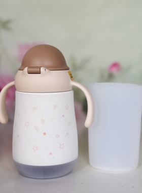 7cm欧贝妮硅胶杯套适配300ml婴儿水杯防摔耐磨防滑保护套