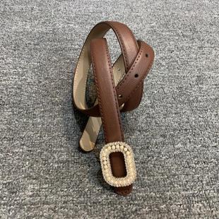 商场撤柜货女皮带真皮女皮带韩版 潮女针扣搭配牛皮小腰带 百搭时尚