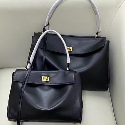 梦嘉丽软皮牛皮女手提单肩凯丽包