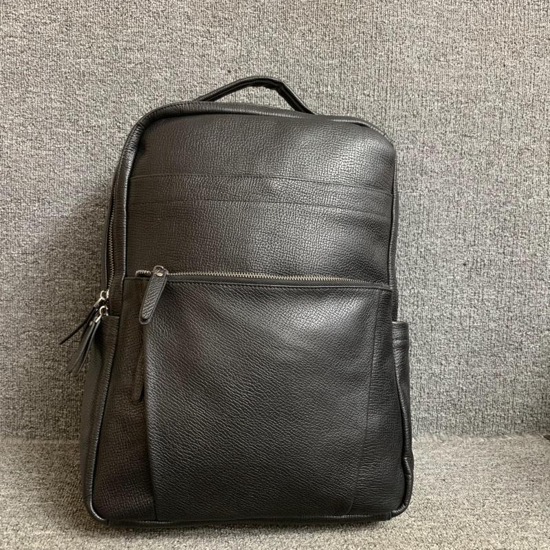 外贸新品真皮背包韩版百搭头层软牛皮男女通用笔记本电脑双肩包