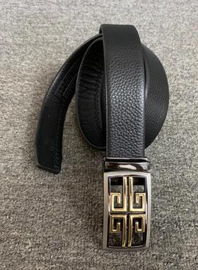 梦嘉丽头层牛皮软皮皮带男士百搭