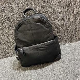 商场撤柜货手感好皮质软头层牛皮男女通用款 旅游双肩背包纯皮包