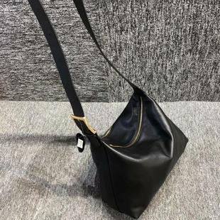 商场撤柜货2022百搭时尚 女包头层软牛皮简约风女单肩包手提水桶包