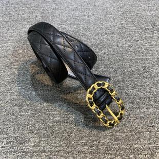 百搭牛皮针扣搭配裤 真皮女皮带韩版 子连衣裙腰带 订单新品 腰带女款