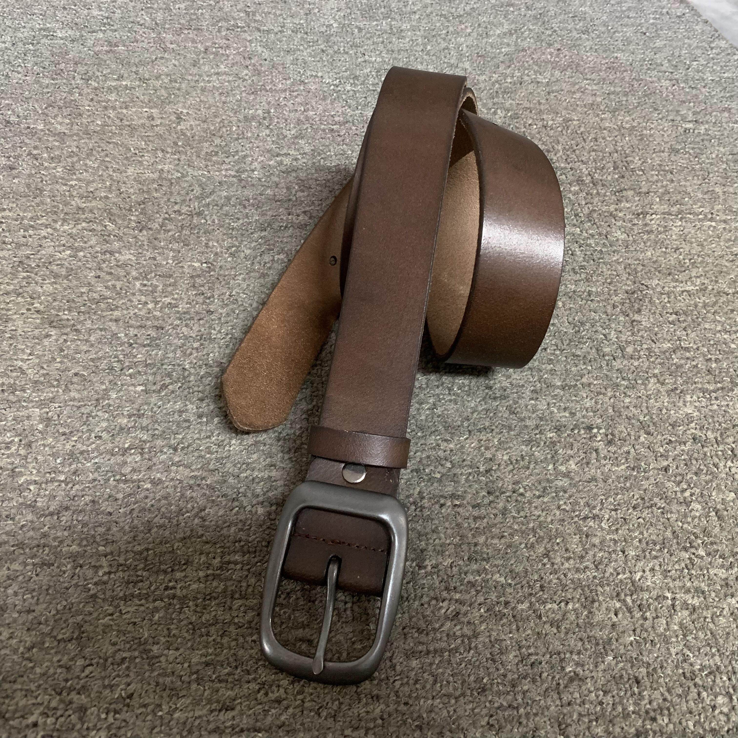 头层牛皮针扣百搭牛仔裤腰带