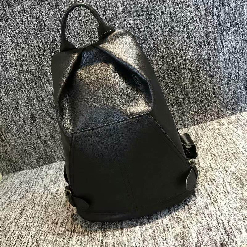 包袋精髓新品女包2019新款女双肩背包个性百搭韩版风头层牛皮旅游