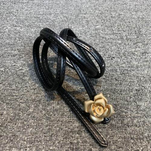 梦嘉丽牛皮百搭连衣裙小腰带