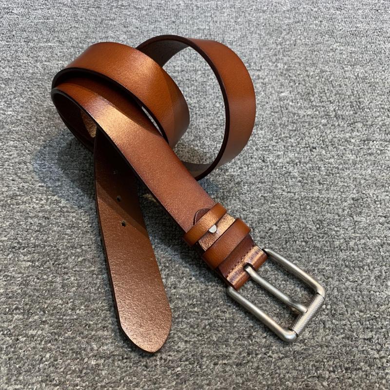 梦嘉丽牛皮针扣男士腰带皮带