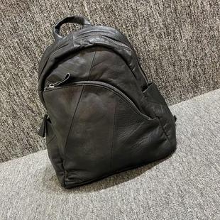 旅游背包商场撤柜货白菜价处理头层软牛皮男女通用款双肩背包纯皮