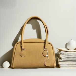 气质感拉满~~处理真皮女包百搭简约复古头层牛皮女手提腋下枕头包