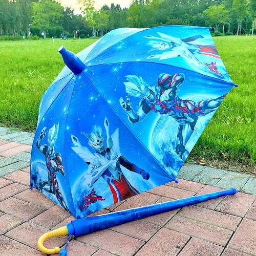 奥te儿童雨伞全曼自儿园小动学生上学专用卡通可爱男童长柄幼2602