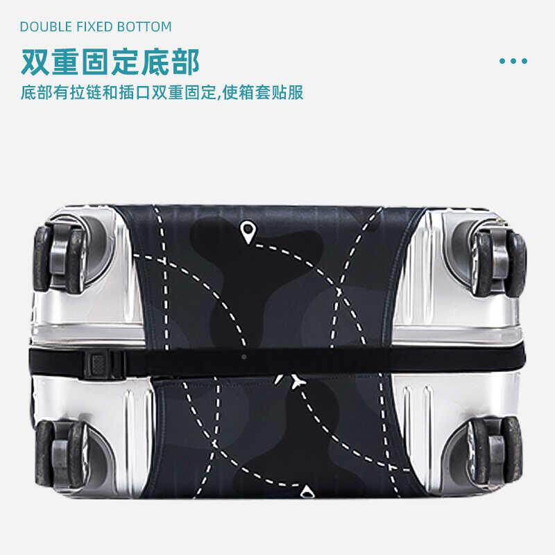 行箱套2旅行箱保护套加厚耐磨印YOI花弹力防尘罩20寸子24寸李26寸