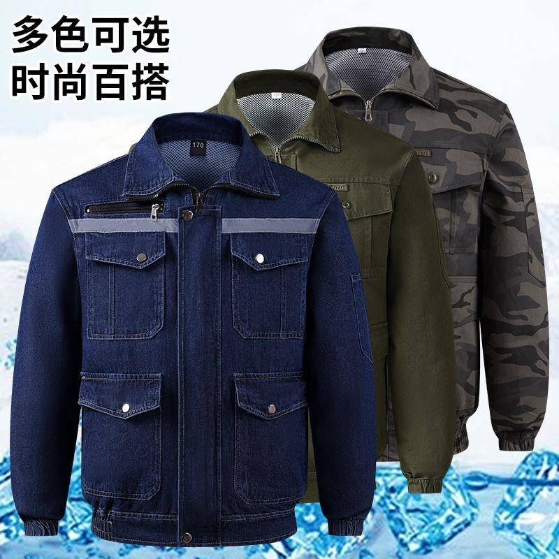带风扇工作OQG服空调衣服温工服作降制冷调衣加厚空焊工防烫空调