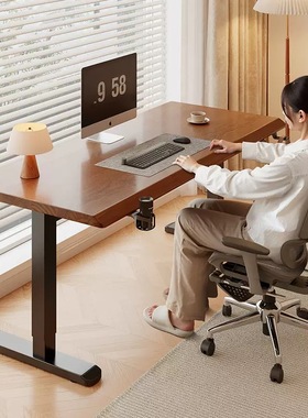 Duale单电机电动升降桌电脑桌家用电竞桌书桌办公桌可升降工作台