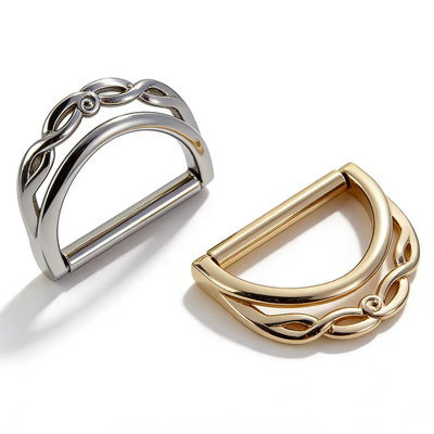 贝贝五金双D扣大衣风衣裙子半圆形d字扣金属腰带扣箱包个性肩带扣