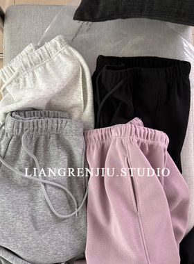 自留款。经典返场。棉质柔软直筒两穿卫裤春夏显瘦休闲裤9820B16