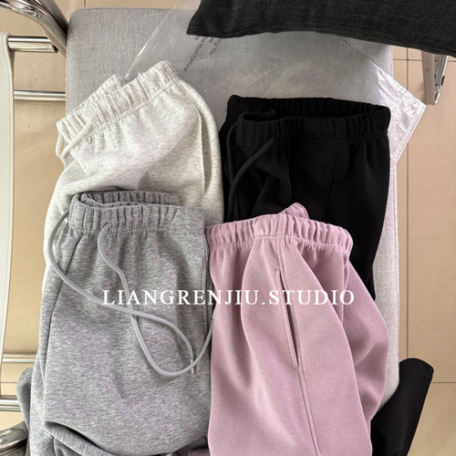 自留款。经典返场。棉质柔软直筒两穿卫裤春夏显瘦休闲裤9820B16