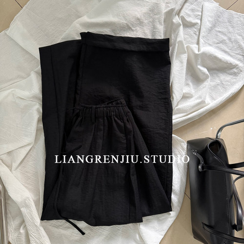 重磅稀缺麻裤。秋季新品。裤腿很宽大大的超有腔调休闲裤46C