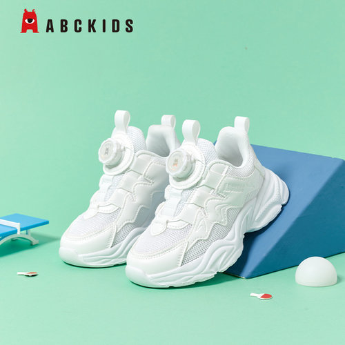 abckids透气休闲儿童运动鞋正品