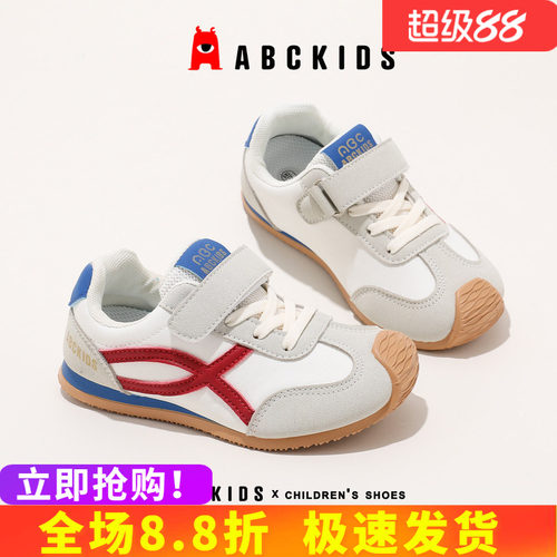 abckids秋季儿童透气阿甘运动鞋