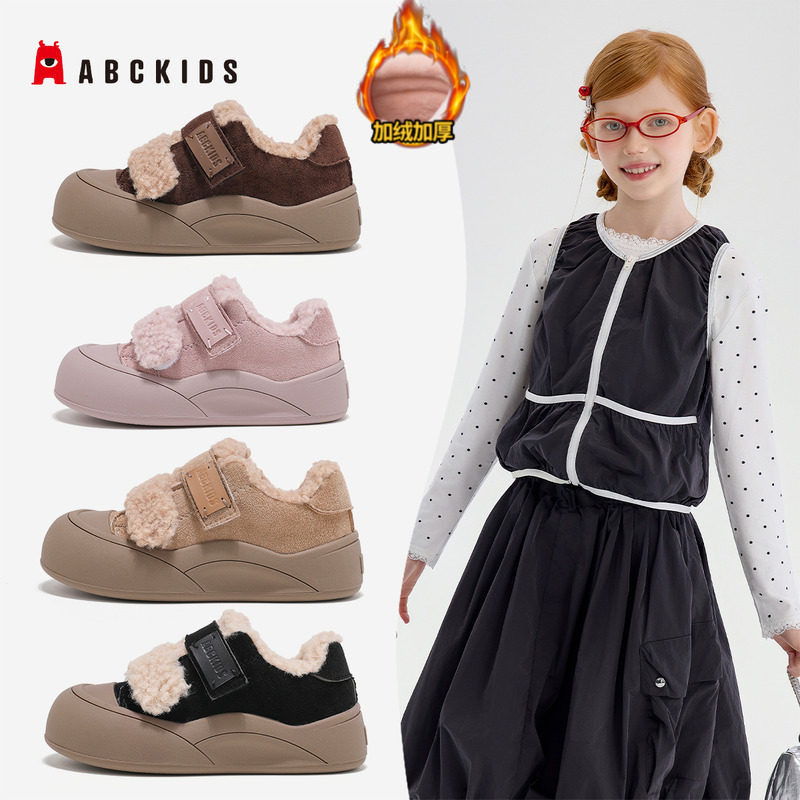 abckids童鞋加棉保暖防滑舒适