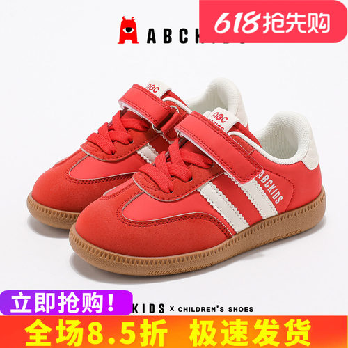 abckids儿童运动鞋时尚防滑轻便