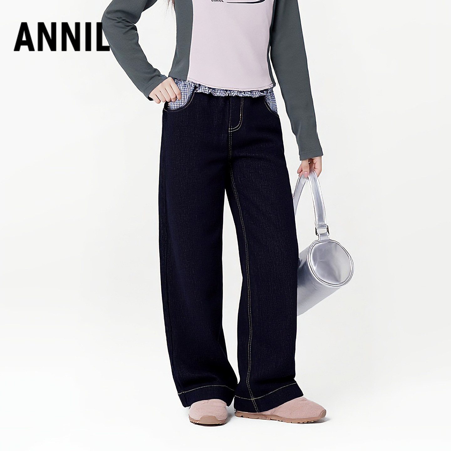 安奈儿童装女童牛仔单裤2026春新款,童装/婴儿装/亲子装,儿童牛仔裤,淘宝优惠券,粉丝福利购,淘宝优惠卷