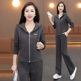时尚 POLO领透气休闲套装 两件套日常训练服 运动长袖 2026春秋女款