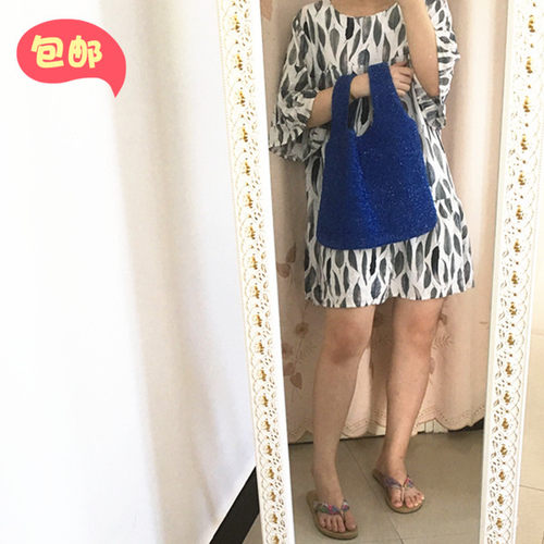 原创特殊材质bulingbuling手拎包