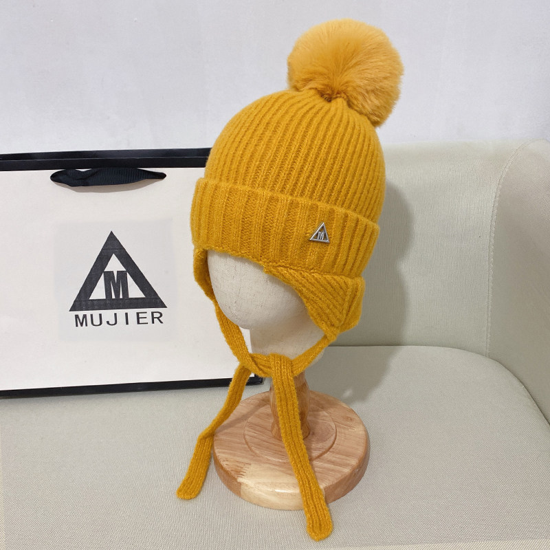 法国M标羊毛雷锋帽女秋冬儿童宝宝保暖护耳仿狐狸毛球针织帽男潮,服饰配件/皮带/帽子/围巾,帽子,淘宝优惠券,粉丝福利购,淘宝优惠卷