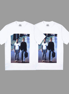 REIGN MAN T-SHIRT 雨人电影剧照T恤人物图案圆领印花情侣短袖tee