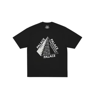 palace fw25 几何图形字母印花T恤休闲半袖男女同款全棉潮牌短袖