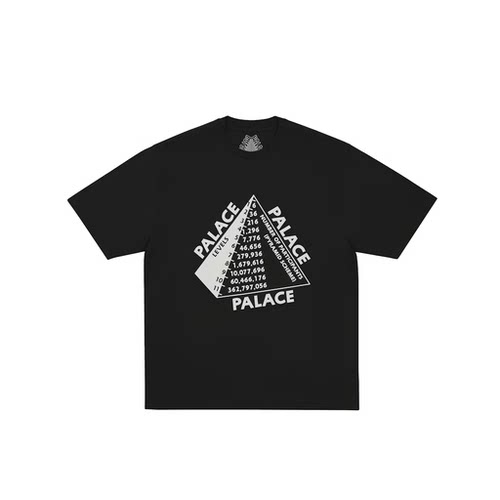 palace fw25 几何图形字母印花T恤休闲半袖男女同款全棉潮牌短袖