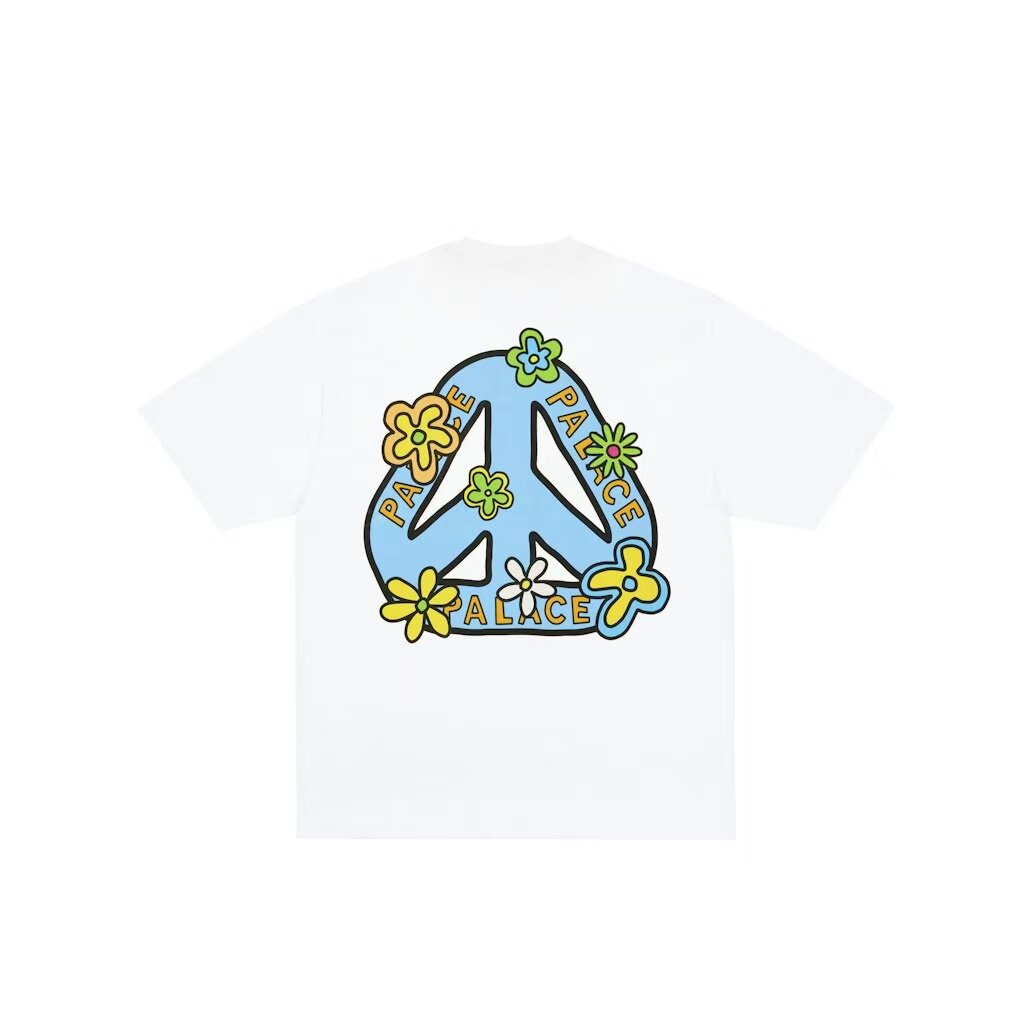 PAL SS26反战三角印花短袖字母花卉潮流半袖男女同款全棉tee