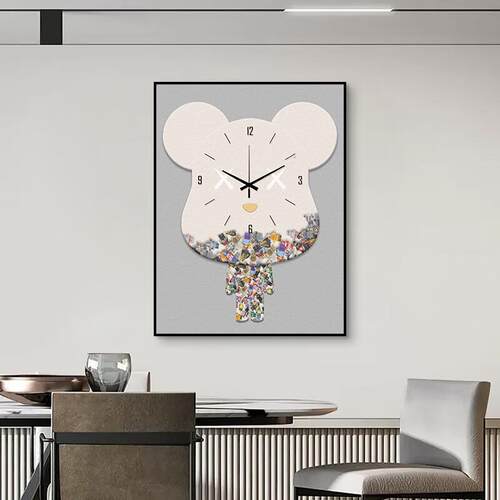 顺吉祥利暴力熊电表箱装饰画现代弱电源总开关遮挡画竖款多媒体盒