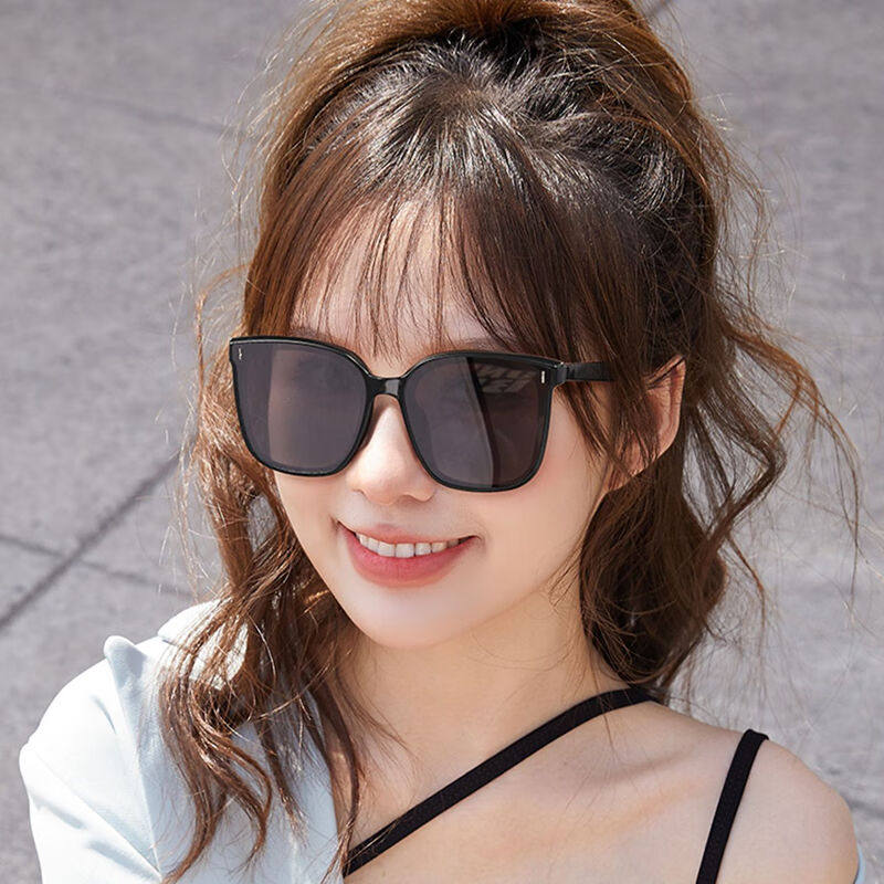 世芸墨镜女高级感夏太阳镜男偏光防紫外线新潮开车防晒眼镜GMX黑使用感如何?