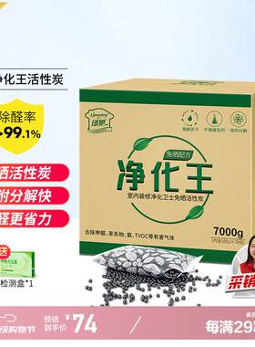 绿驰 7kg活性炭新房装修果冻去除甲醛清除剂汽车内吸异味苯tvoc竹