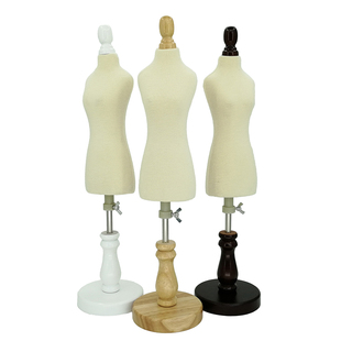 四分一女款人台模特架子迷你服装展示架练习立体裁剪BJD可插针