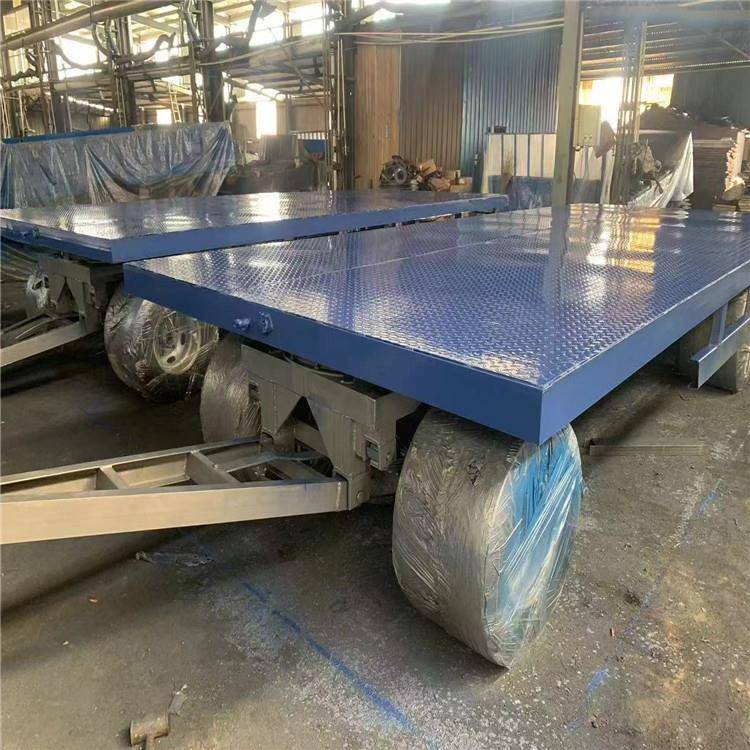 挂车大吨位货物厂房车间运输搬运车拖挂车牵引式平板拖车