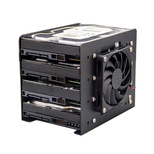 机械硬盘支架台式电脑机箱4盘位扩展支架3.5寸硬盘位扩展散热托架