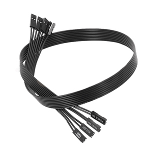 9pin台式机主板开关跳线9针公转母延长线开机重启机箱主板加长线