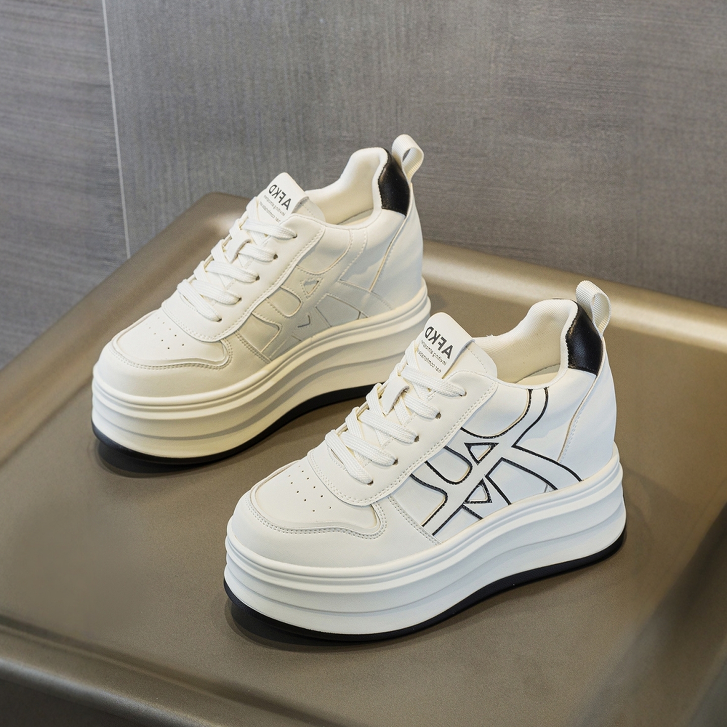 10厘米内增高女鞋厚底小白鞋女